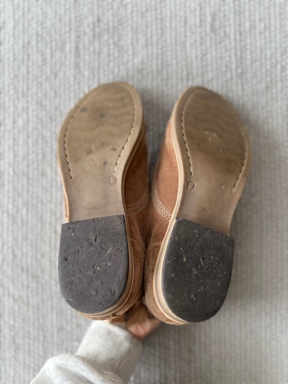 Diba Tan Suede Lace Up Ankle Boots Sz 9 - Picture 4 of 8
